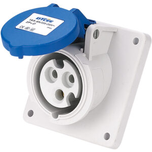 Easy Installation Industrial Panel Socket (Angl...