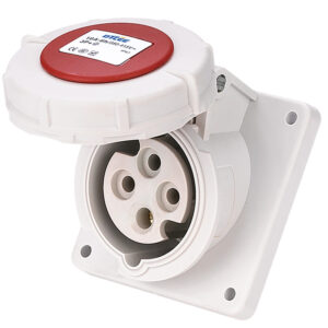 16a 32a Industrial Panel Mounted Socket (Angle)...