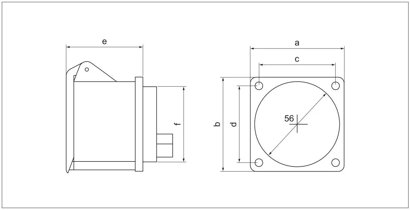 Panel Mounted SOCKET PIC1