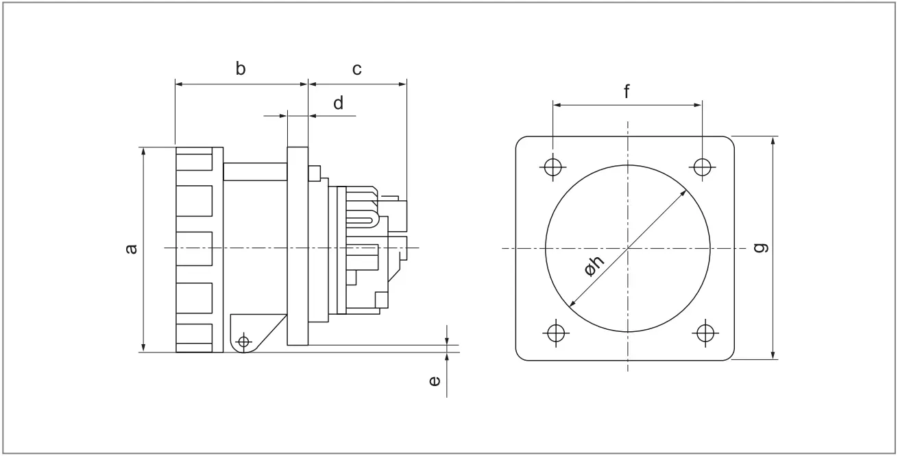 Panel Mounted SOCKET PIC2