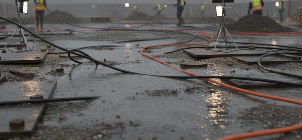 Outdoor cables in industrial sites