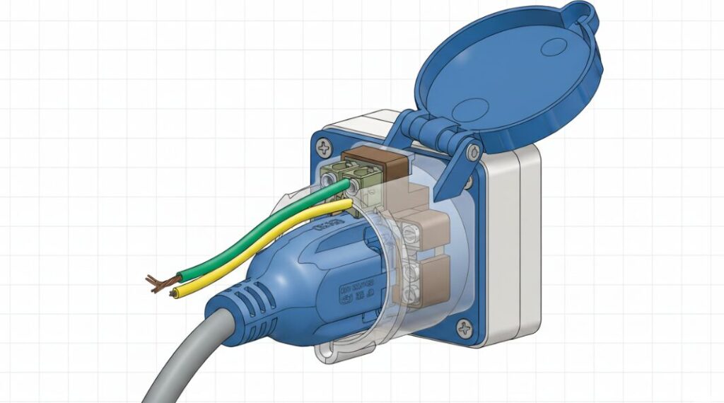 Schematic Diagram of the Internal Structure of a Socket