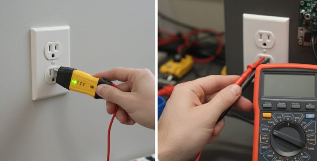 Plug Testers and Multimeters