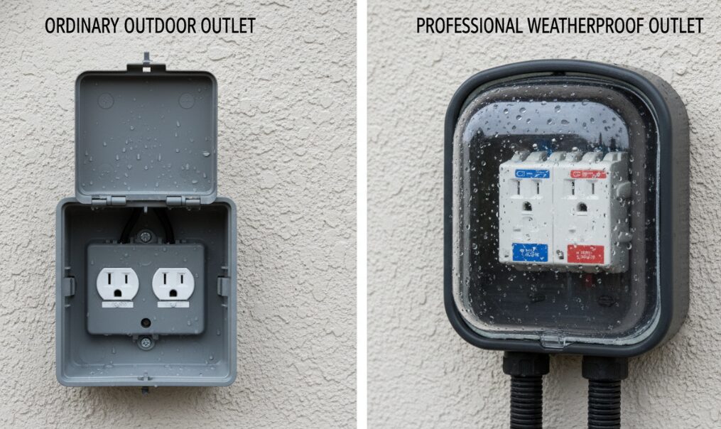 Standard outdoor sockets and professional outdoor sockets