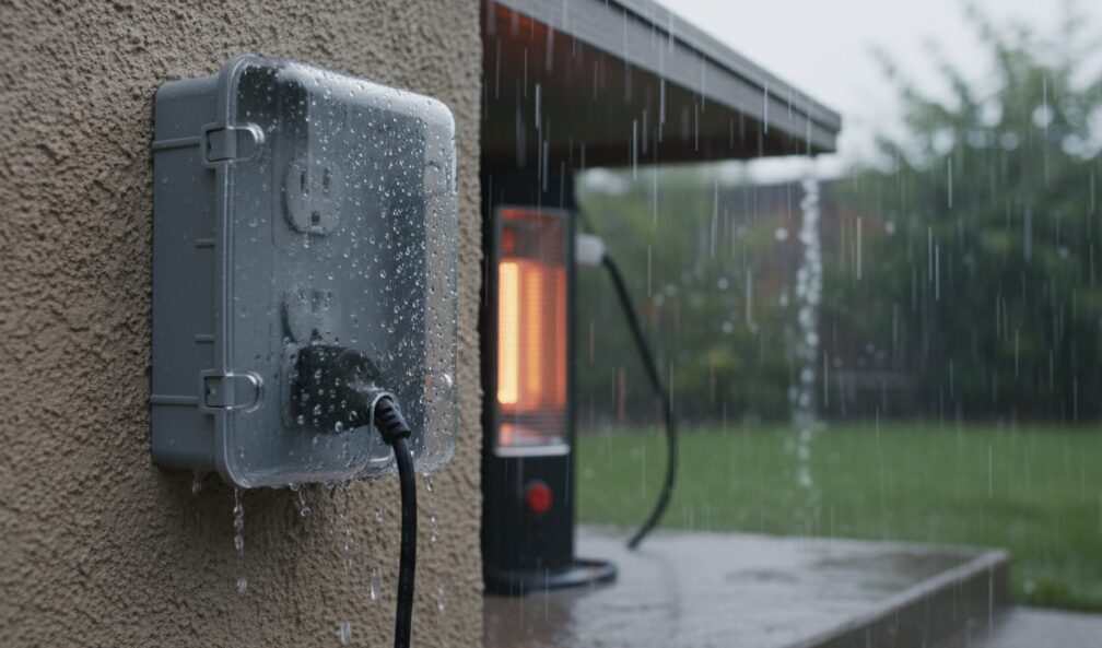 Outdoor sockets equipped with a full set of NEC standard protective devices