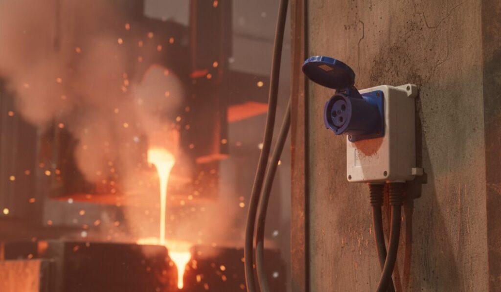 Industrial sockets in high-temperature environments