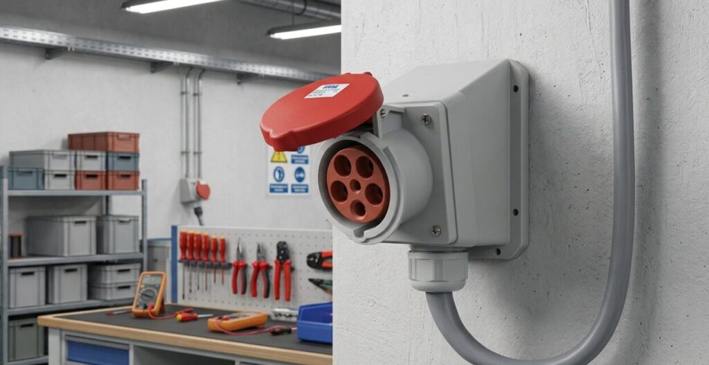 Industrial Wall Mounted Socket 