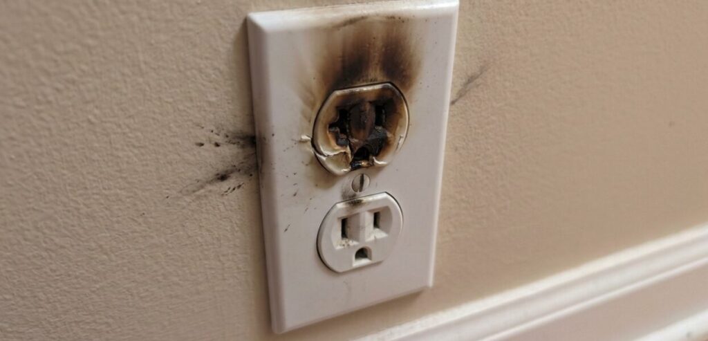 Improper use caused the socket to burn out.
