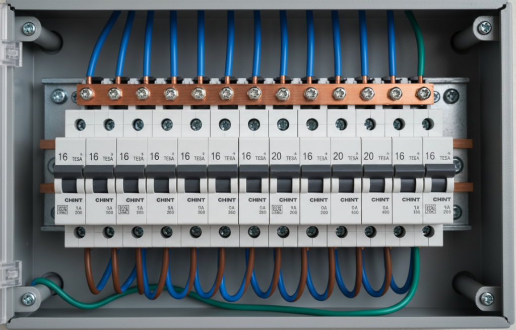 Internal View of Distribution Box