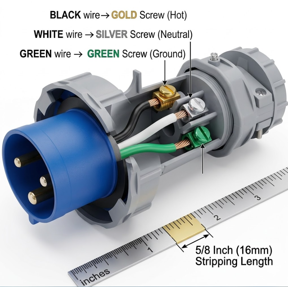 110V Plug Internal Wiring Diagram