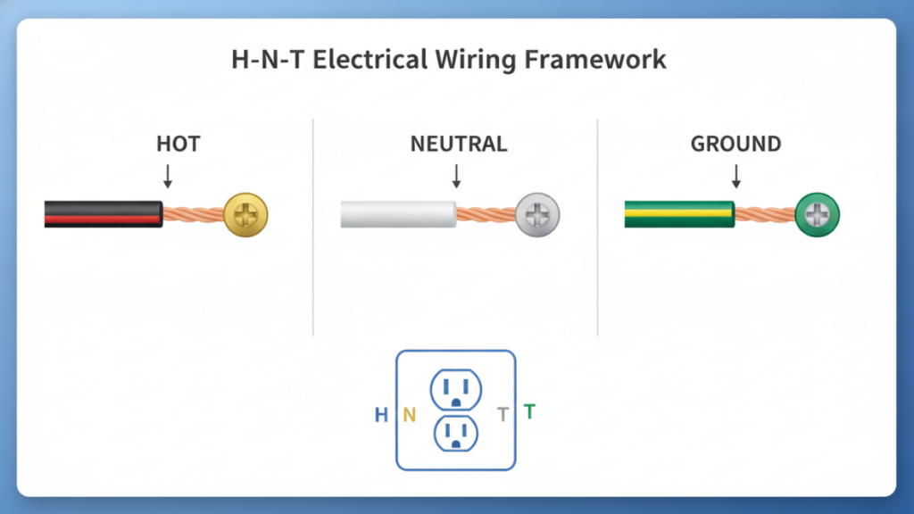 A clear infographic visualizing the H-N-T Framework